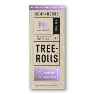 Tree Rolls - Hemp Flower - Lavender Full Spectrum Pre-Roll - 0.75g