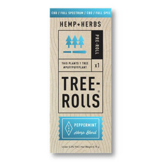 Tree Rolls - Hemp Flower - Peppermint Full Spectrum Pre-Roll - 0.75g