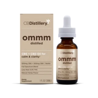 CBDistillery Ommm Distilled Full Spectrum CBG + CBD Calm & Clarity Oil Tincture – 30mL