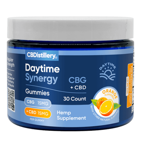 CBDistillery - CBD Edible - Orange Daytime Synergy + CBG Gummies 1:1 - 30mg