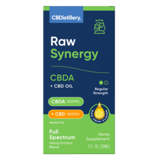 Raw Synergy CBDA + CBD Oil Tincture - CBDistillery