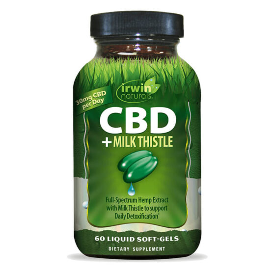 Irwin Naturals - CBD Capsules - CBD + Milk Thistle - 30mg