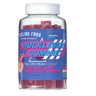 Full Spectrum CBD + Delta 9 THC Gummies – Huckleberry – Cycling Frog