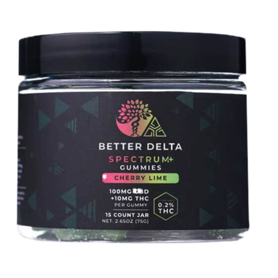 THC Gummies - Delta9 + CBD Cherry Lime Gummies - 100mg - By Better Delta by Creating Better Days