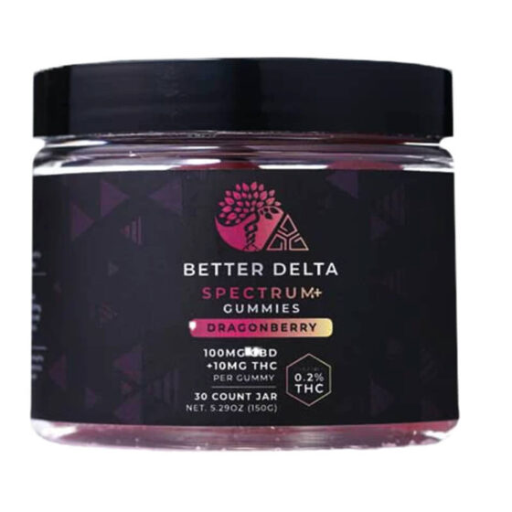 THC Gummies - Delta 9 + CBD Dragonberry Gummies - 100mg - By Better Delta by Creating Better Days