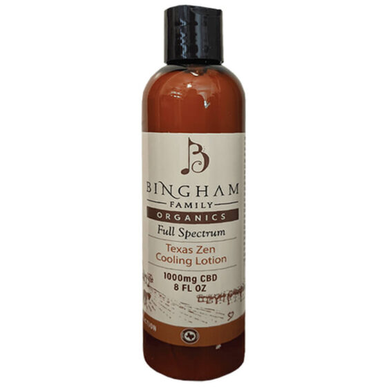 Bingham Family Organics - CBD Topical - Texas Zen Cooling Lotion - 1000mg