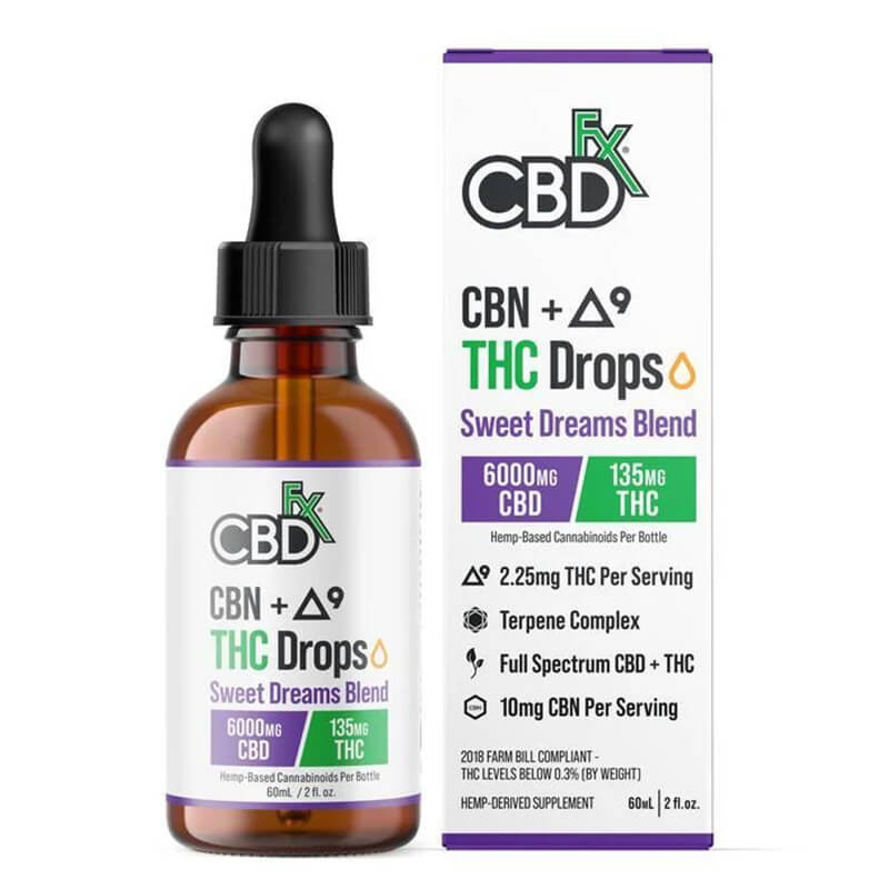 THC Oil + CBN - Sweet Dreams Blend - CBDfx - Image 2