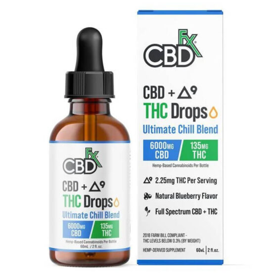 THC Oil + CBD - Ultimate Chill Blend Tincture - CBDfx