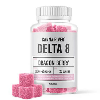 Canna River - Delta 8 Edible - Dragon Berry Gummies - 500mg