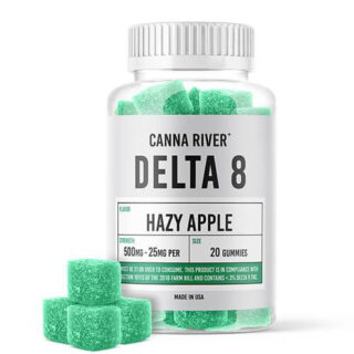 Canna River - Delta 8 Edible - Hazy Apple Gummies - 500mg