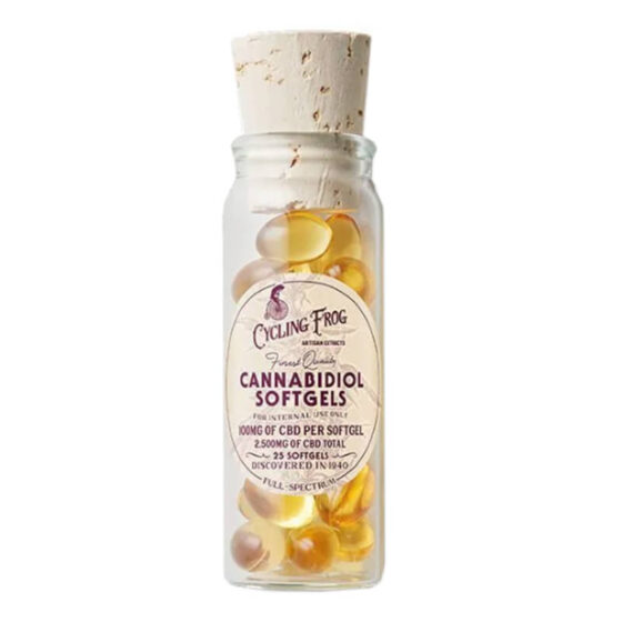 Cycling Frog - CBD Capsules - Full Spectrum Cannabidiol Softgels - 100mg