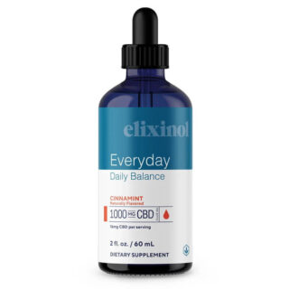 Elixinol - CBD Tincture - Daily Cinnamint Oil - 1000mg