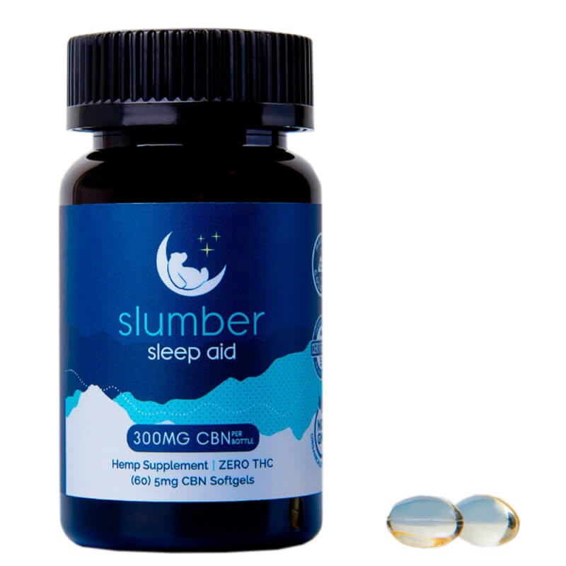 Slumber CBN CBN Capsules Sleep Aid Soft Gels 5mg