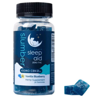 Slumber CBN - CBN Edible - Vanilla Blueberry Sleep Aid Gummies - 450mg