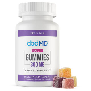 cbdMD - CBD Edible - Broad Spectrum Sour Mix Gummies - 300mg-1500mg