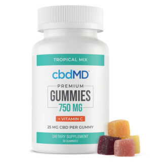 cbdMD - CBD Edible - Tropical Vitamin C Gummies - 750mg