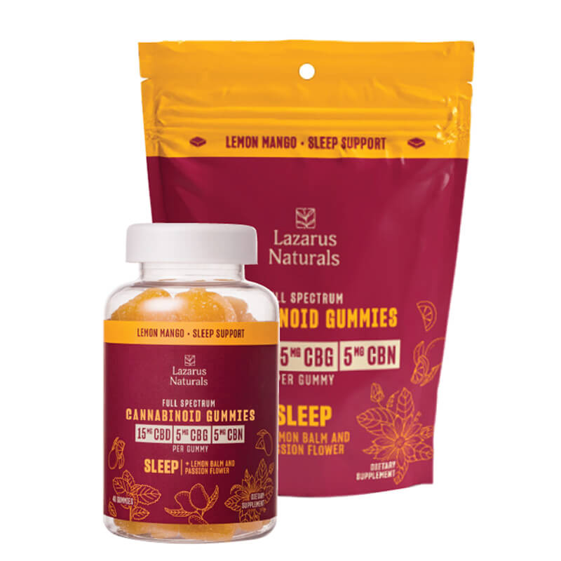 CBD Gummies for Sleep with CBG & CBN - Lazarus Naturals