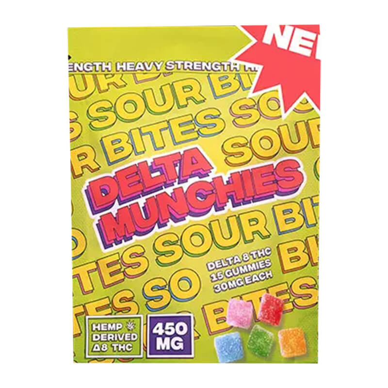 Delta Munchies - Delta 8 Edible - Sour Bites Gummies - 10mg-30mg
