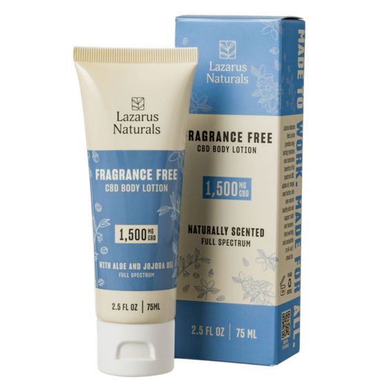 Fragrance-Free CBD Cream - Lazarus Naturals