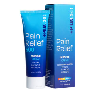 PlusCBD Oil - CBD Topical - Pain Relief Muscle Cream - 500mg