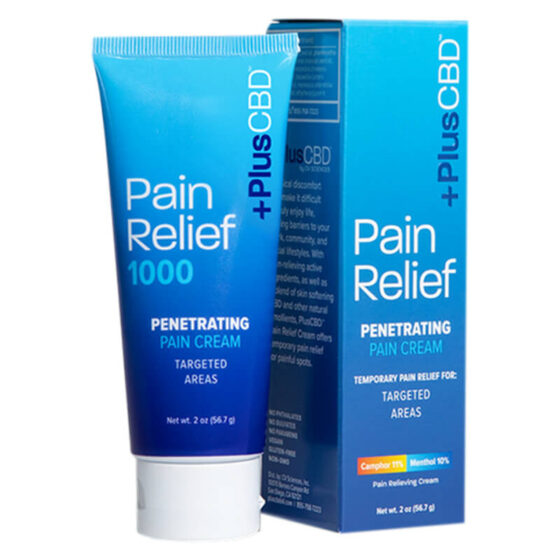PlusCBD Oil - CBD Topical - Pain Relief Penetrating Cream - 1000mg