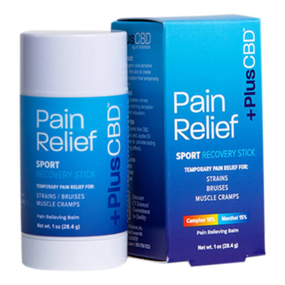 PlusCBD Oil - CBD Topical - Pain Relief Sport Recovery Stick - 750mg