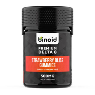 Binoid - Premium Vegan Delta 8 Gummies - Strawberry Bliss - 25mg