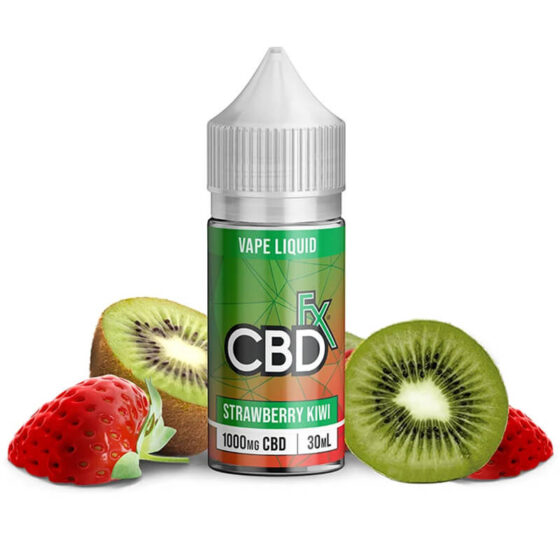 CBDfx - CBD Vape Juice - Strawberry Kiwi - 1000mg