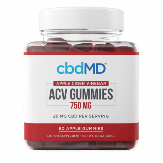cbdMD - CBD Edible - Broad Spectrum ACV Gummies - 25mg