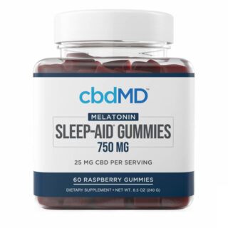 Broad Spectrum CBD Gummies for Sleep - Raspberry - cbdMD