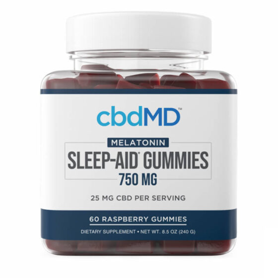 cbdMD - CBD Edible - Broad Spectrum Sleep Aid Gummies - 25mg