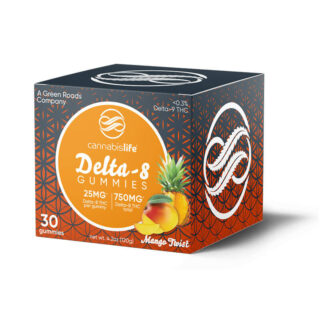 Cannabis Life - Delta 8 Edible - Mango Twist  Gummies - 25mg