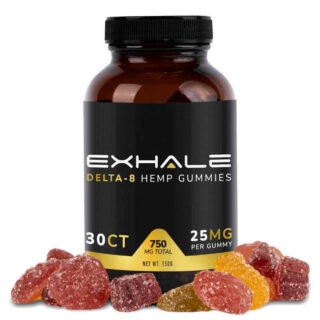 Exhale - Delta 8 Gummies - Vegan Full Spectrum Gummies - 25mg
