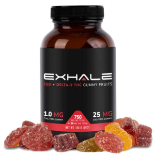 Exhale - Delta 9 Gummies - Vegan Full Spectrum Gummies - 25mg
