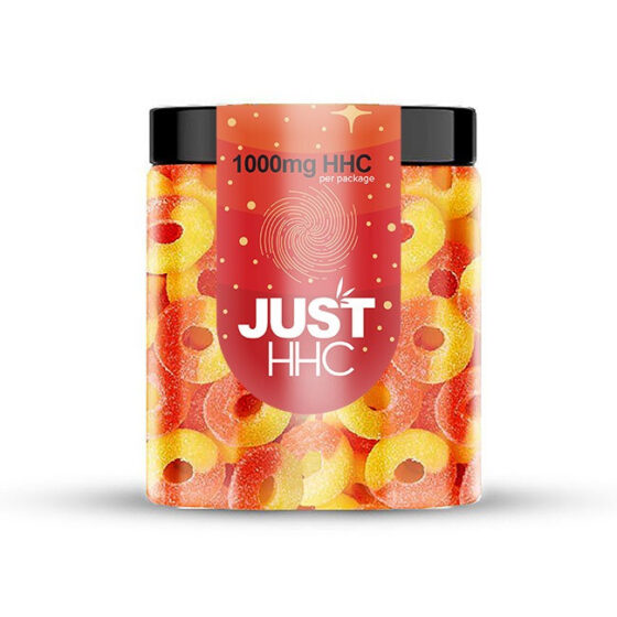 JustDelta - HHC Gummies - Peach Rings - 250mg-1000mg