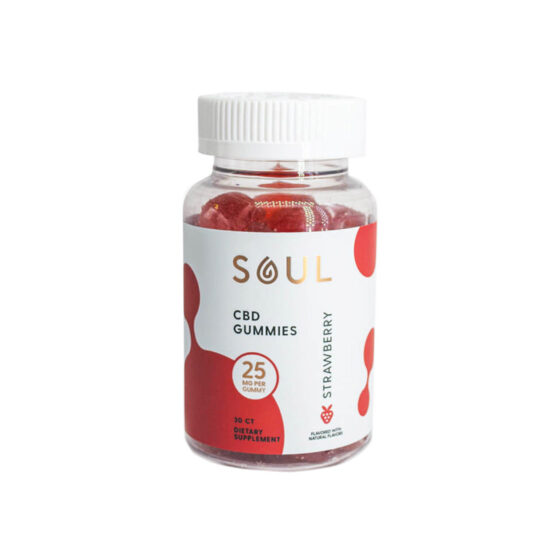 Soul CBD - Isolate Gummies - Strawberry - 10mg - 25mg