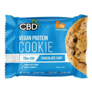 CBD Edibles - Vegan Protein Chocolate Chip CBD Cookie - 20mg - By CBDfx