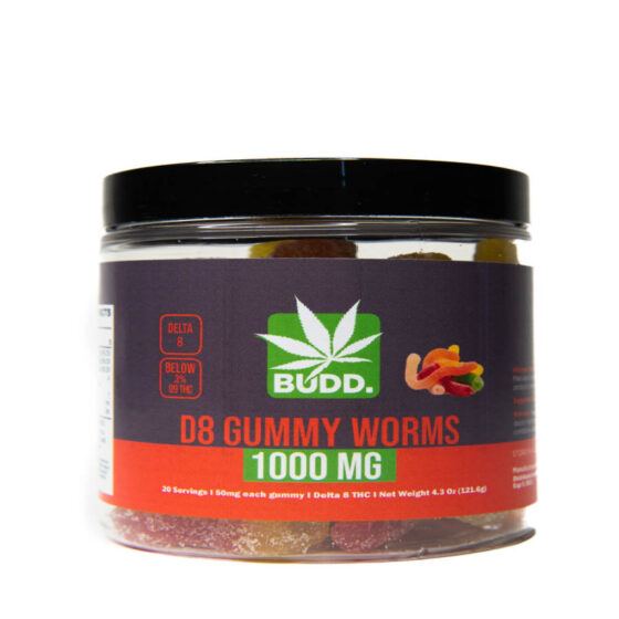 BUDD - Delta 8 Edible - Gummy Worms - 50mg
