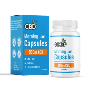 CBDfx - CBD Capsules - Broad Spectrum Morning Capsules + CBG - 900mg