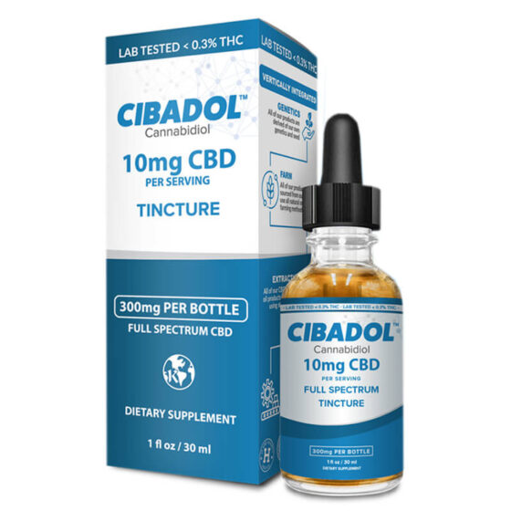 Cibadol - CBD Tincture - Full Spectrum Oil - 300mg-1800mg