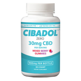 Cibadol ZERO - CBD Edible - Isolate Mixed Berry Gummies - 30mg