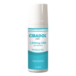 Cibadol ZERO - CBD Topical - Isolate Muscle Gel Rol-On - 1800mg