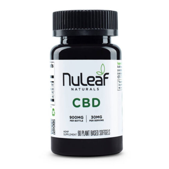 NuLeaf Naturals - CBD Softgels - Full Spectrum Hemp - 900mg