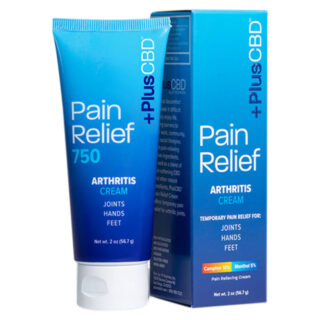 PlusCBD Oil - CBD Topical -  Pain Relief Arthritis Cream - 750mg