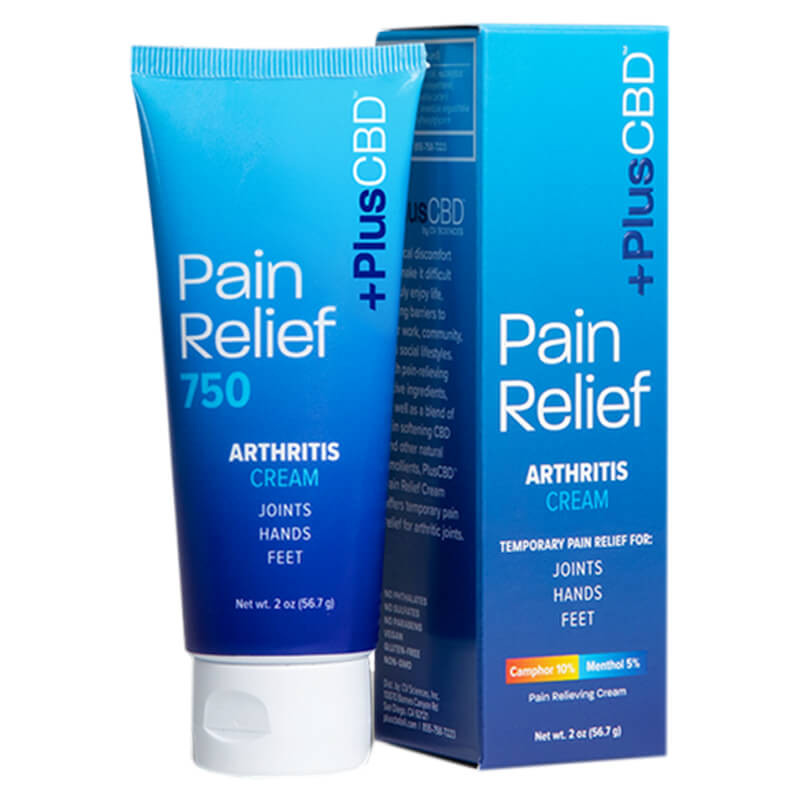 PlusCBD Oil CBD Topical Pain Relief Arthritis Cream 750mg