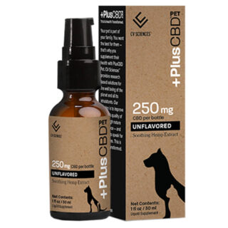 PlusCBD Oil - Pet Tincture - Unflavored Soothing Hemp Extract - 250mg