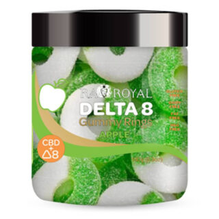 RA Royal - Delta 8 Edible - Gummy Rings Apple Flavor - 800mg