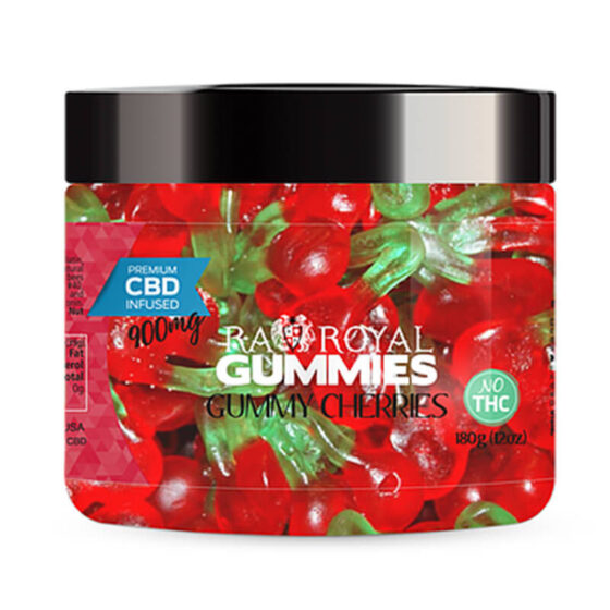 RA Royal CBD - CBD Edible - Gummy Cherries Gummies - 900mg