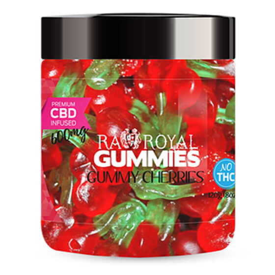 RA Royal CBD - CBD Edible - Gummy Cherries Gummies - 600mg