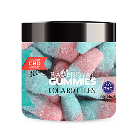 RA Royal CBD - CBD Edible - Cola Bottles Gummies - 300mg
